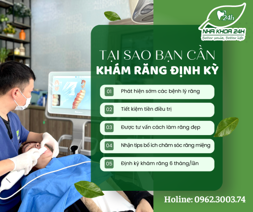 TẠI SAO NÊN KHÁM RĂNG ĐỊNH KỲ?