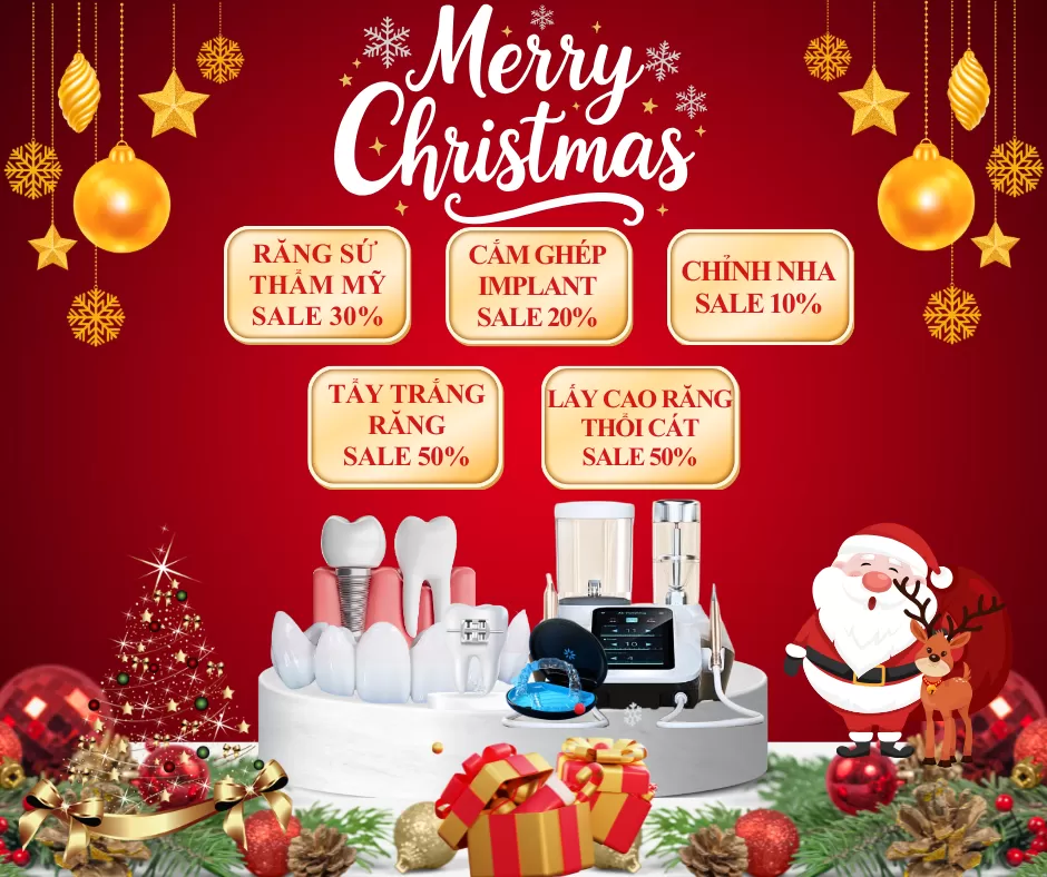MERRY CHRISTMAS – ƯU ĐÃI NHA KHOA CUỐI NĂM RỰC RỠ ? Chăm sóc nụ cười – Trao gửi yêu thương mùa Giáng Sinh