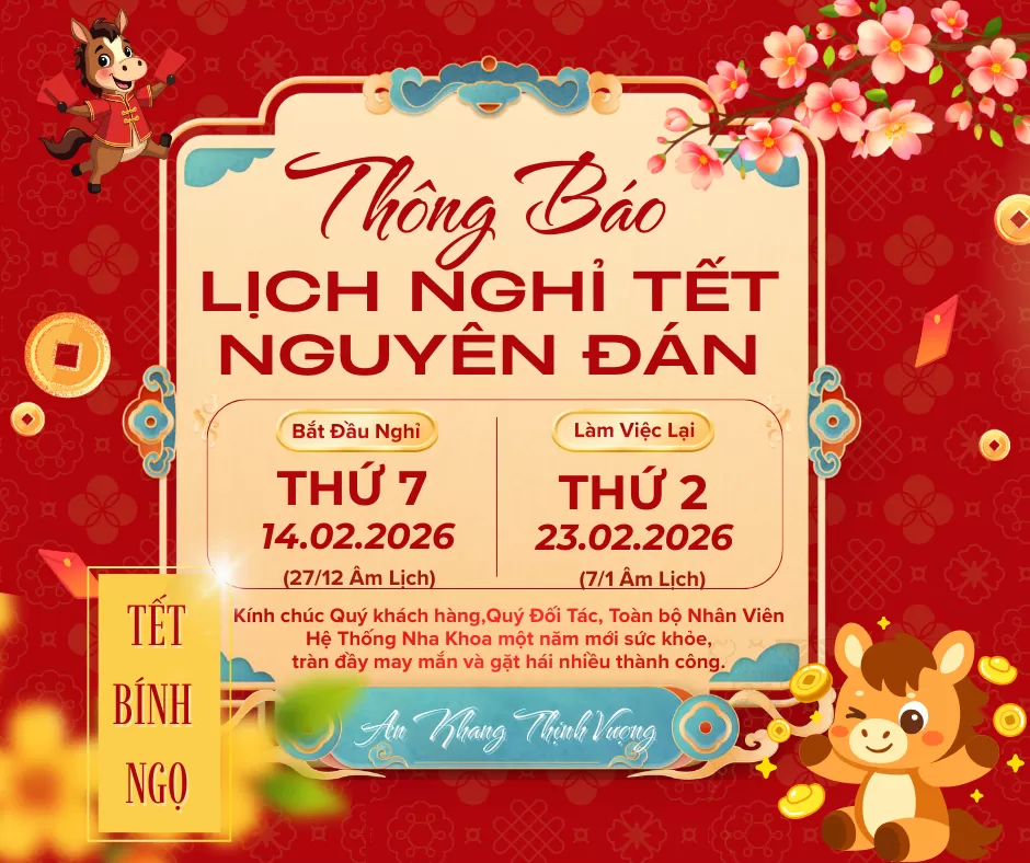 THÔNG BÁO LỊCH NGHỈ TẾT NGUYÊN ĐÁN 2026