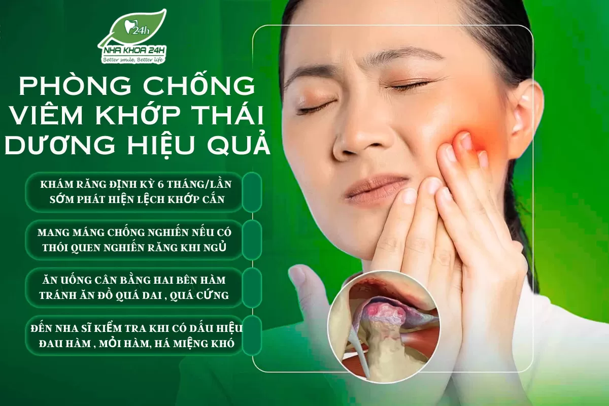 Phòng chống viêm khớp thái dương hàm hiệu quả – Bảo vệ sức khỏe khớp hàm ngay từ sớm